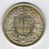 1.- SFr. 1928 - unz.